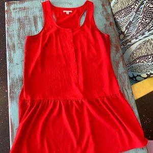 AE L American Eagle Red Racerback Dress